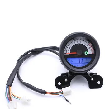 

Motorcycle LCD Gauge Digital Speedometer Odometer Tachometer Gear Fuel Oil Meter Turn Signal Indicator Multifuntion Instrument