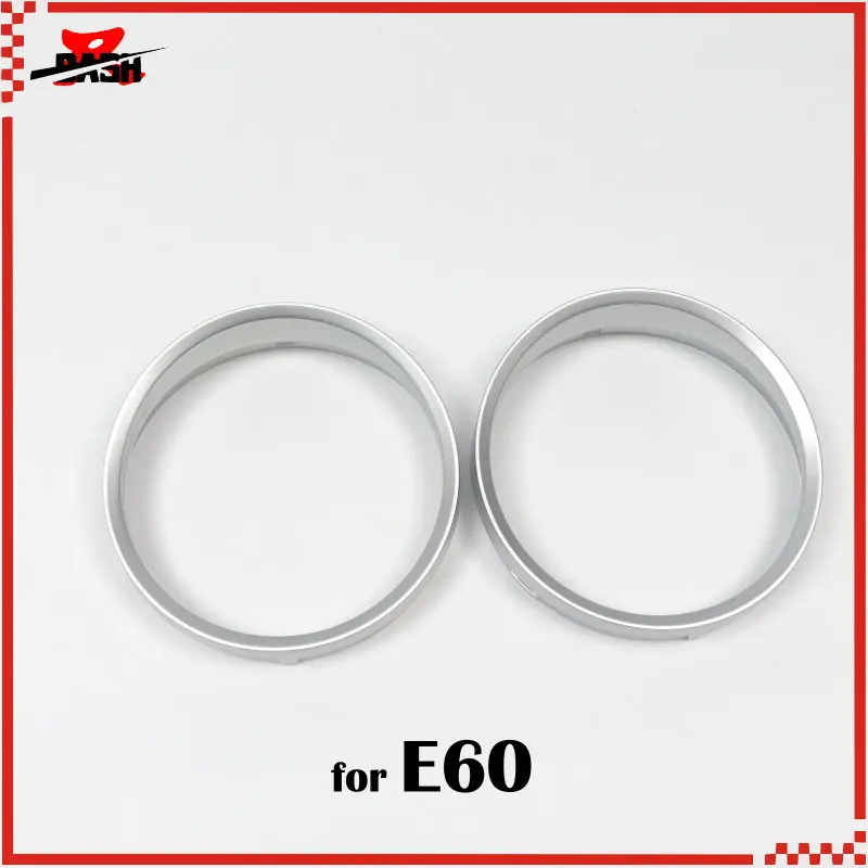 

DASH Free shipping for BMW E60 Silver Cluster Rings Gauge Rings Silver DASH board Rings M5 M6 Look ABS