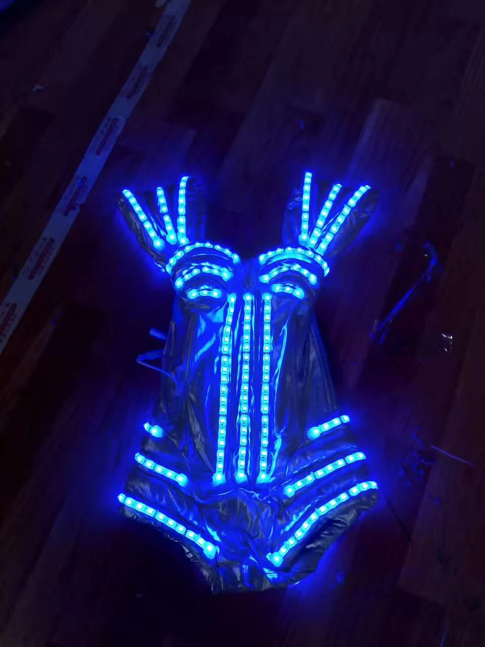 David Guetta RGB костюм робота из светодиодов/led бальный костюм/rgb Изменение Цвета