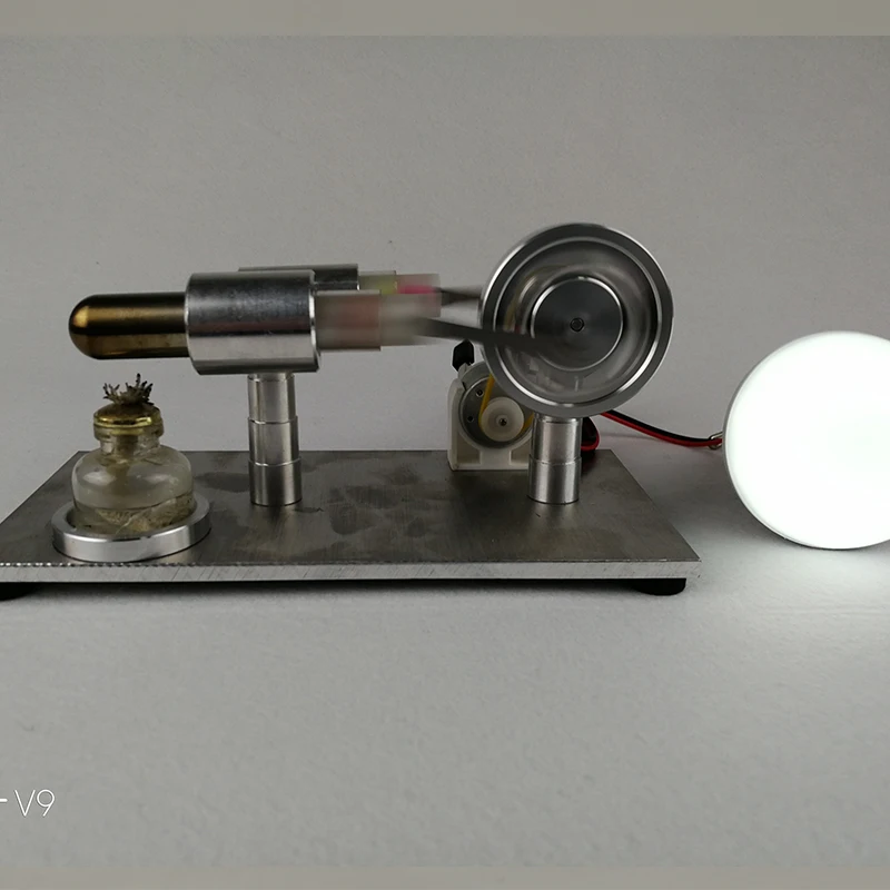

stieling engine Stirling Generator LED Headlamp Engine External Combustion Engine Physical Toy Steam Engine Hobby LED Headlamp