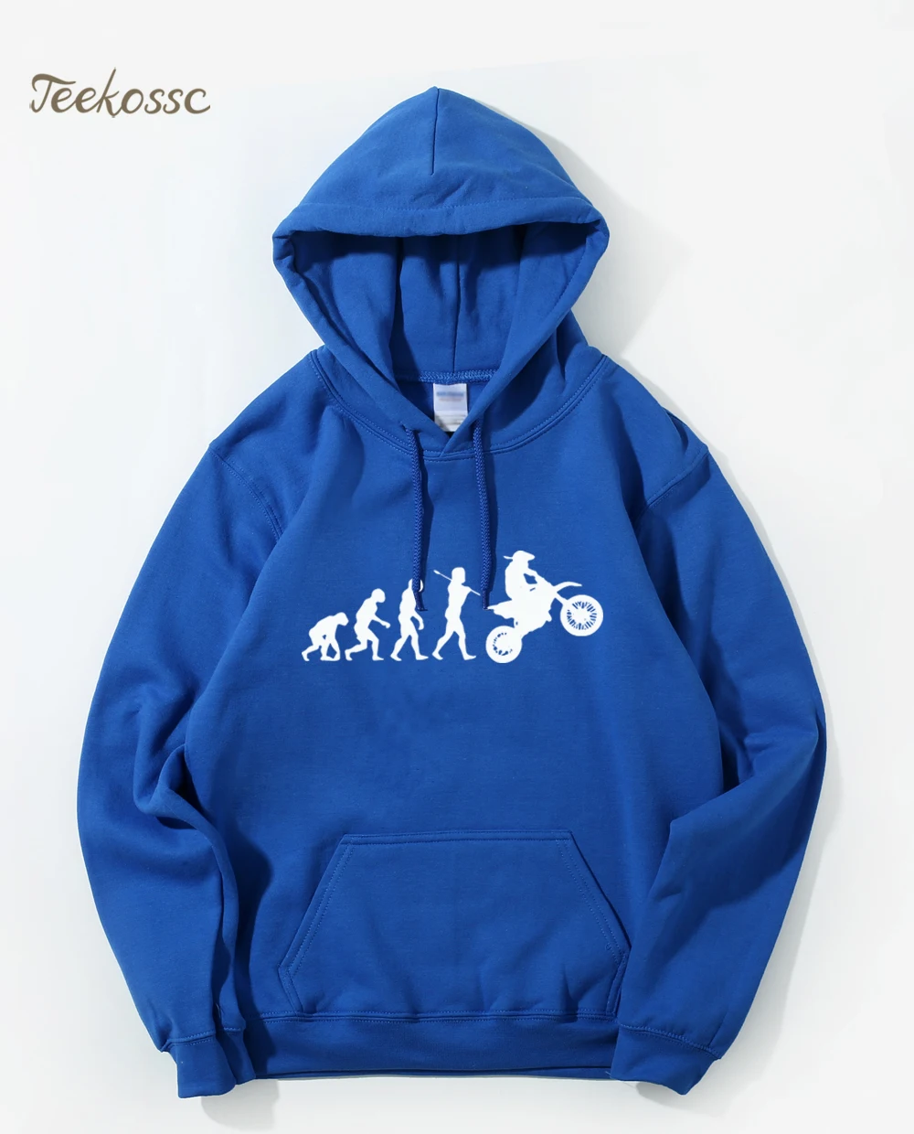 

Dirtbike Evolution Motocross Hoodie Sweatshirts Men Winter Autumn Workout Bule Hooded Sweatshirt Loose Fit Hipster Hoodies Mens