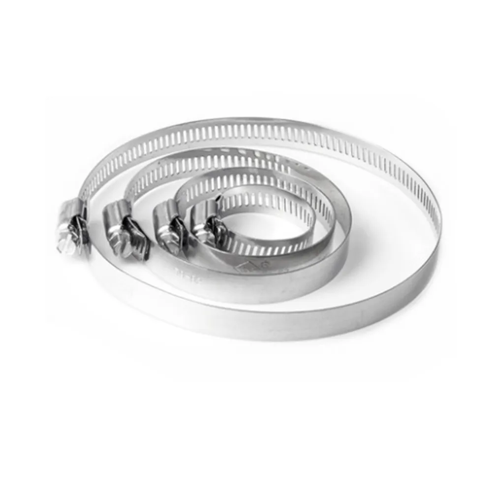 

10pcs High Quality Screw Worm Drive Hose Clamp 304 Stainless Steel Hose Hoop Pipe Clamp Clip