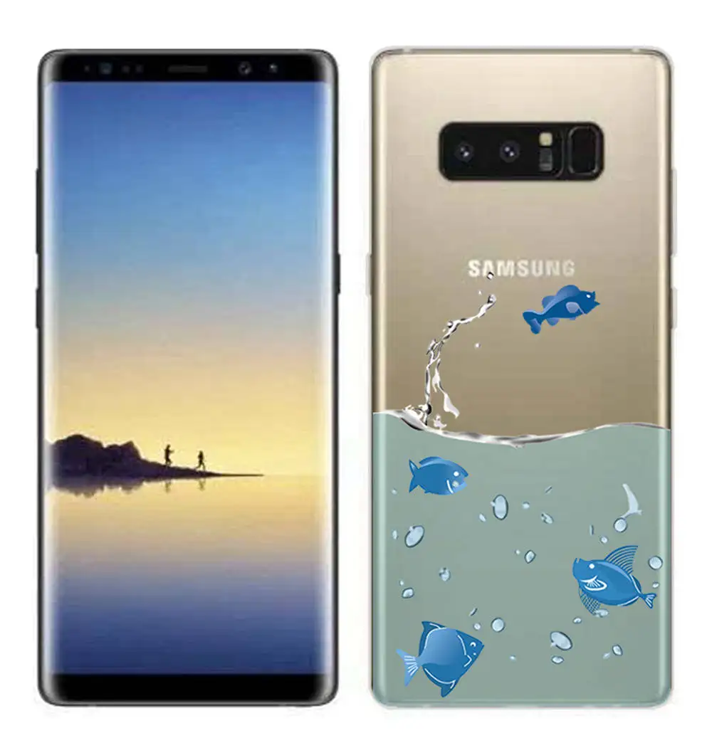 Clear Silicone Fundas for Samsung Galaxy S8 S9 S8 Plus S9 Plus Soft TPU Cover for Samsung Note 3 4 5 7 8 9 Case Protective Shell (3)