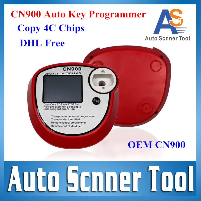 2015 High Quality Universal OEM CN900 Auto Key Programmer Support 4C Chips New Chip Key Copy Machine Transponder CN-900 DHL Free