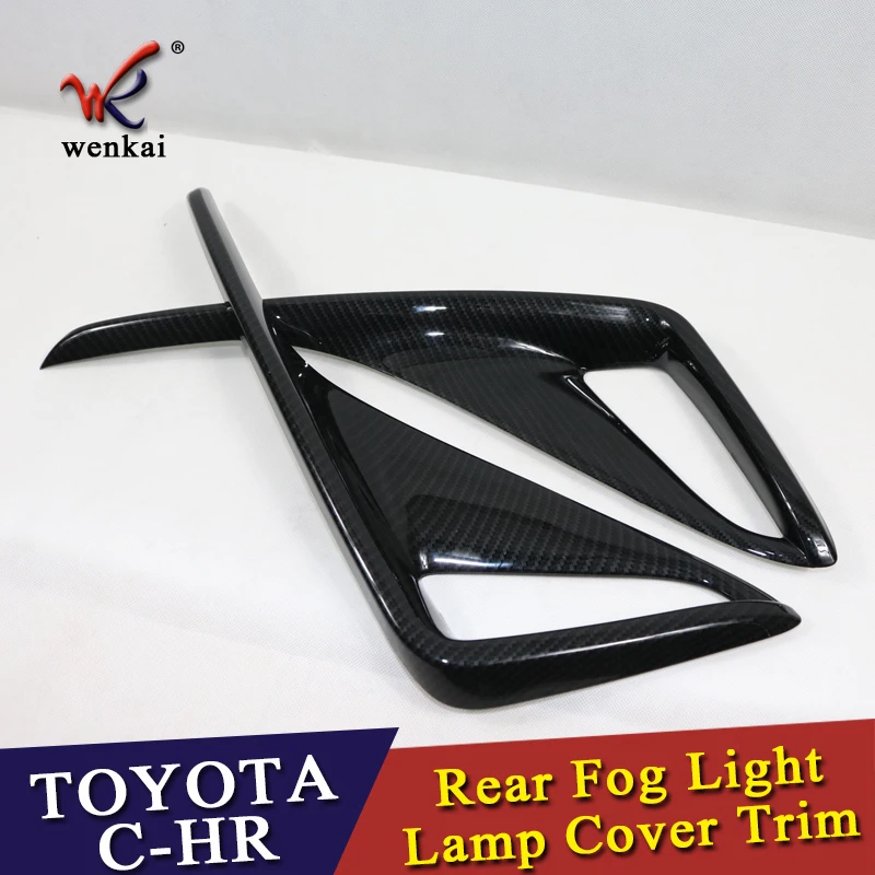 New Style For Toyota C HR CHR 2016 2017 ABS Rear Fog Light Lamp Cover Cap