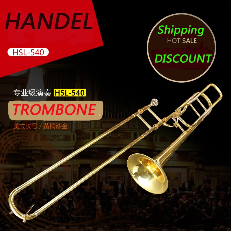 Neue jahr spielt posaune, klassik oper verwendet posaune mit nette