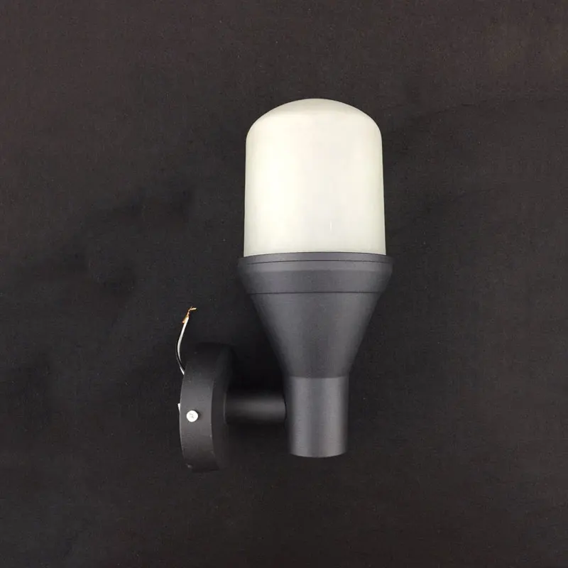 Us 6 3 42 Off Aluminum Waterproof Outdoor Wall Lamp E27 Fence Mounted Lights Fixtures Sconce Ac85 265v Buitenverlichting In