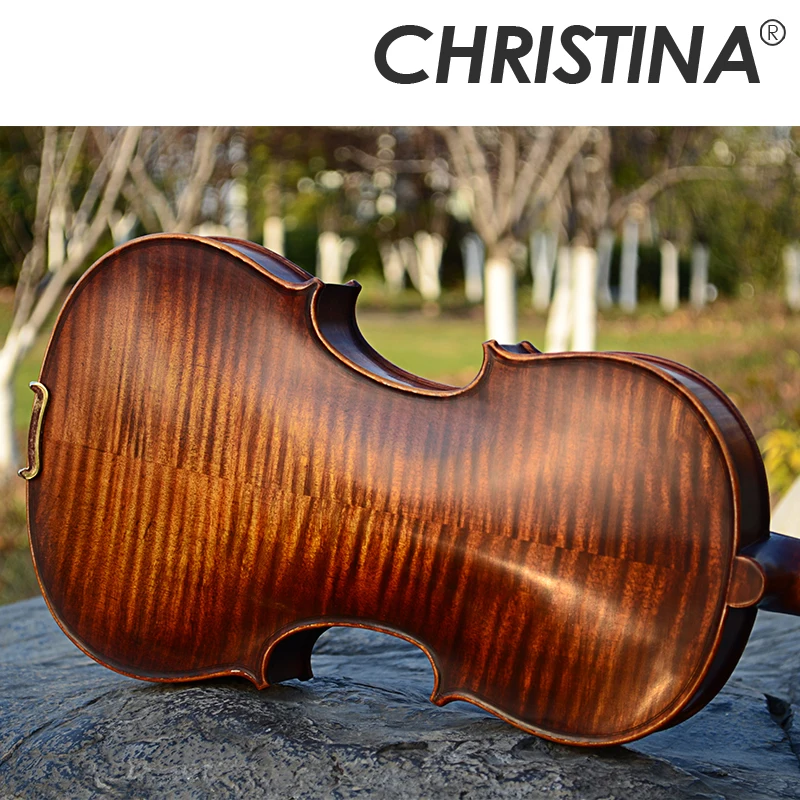 Профессиональная деревянная скрипка 4/4 luthier stradivarius итальянская Кристина V05B