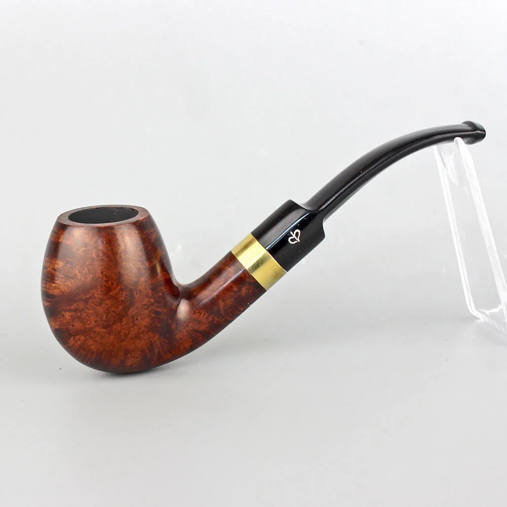 Tobacco Smoking Pipe Unisex Pipe Golden Pipe Gold Wooden Pipe Purple