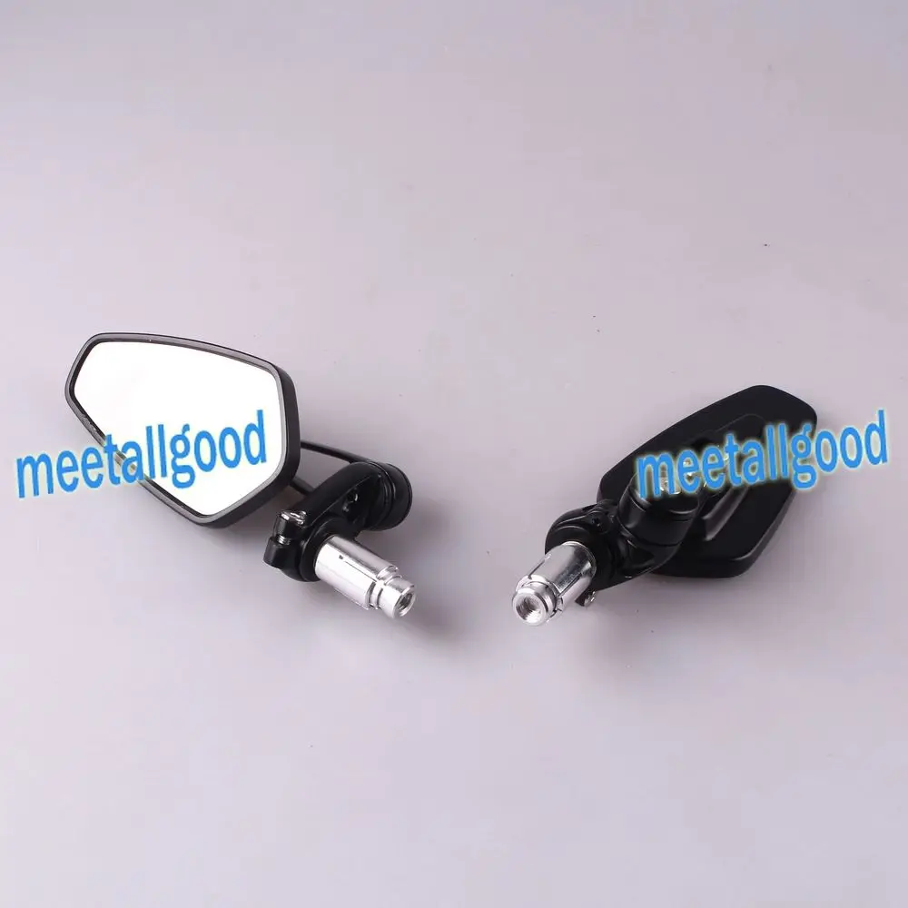 Universal Rear View Side Wing Rearview Mirrors for all motorcycles 7/8" 22mm Handle Bar End