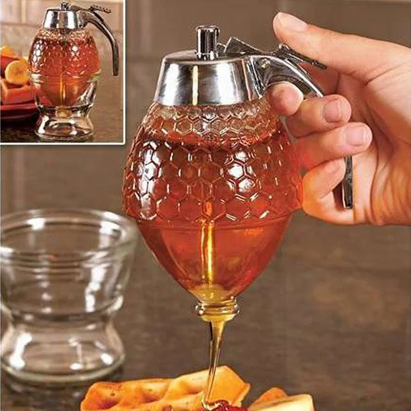 Acrylic Honey Dispenser Squeezer Juice Syrup Dispenser Creative Tools