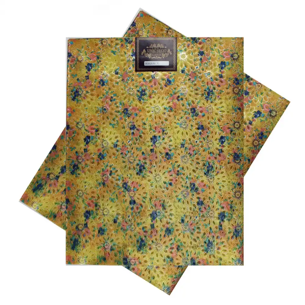 SL 1534 новый стиль многоцветные sego африканские головные уборы Gele & Wrapper 2 шт./компл.