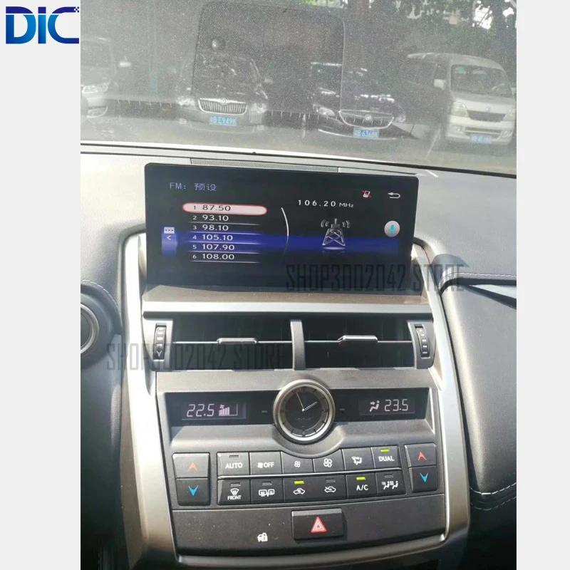 Cheap DLC Android system 10.25 inch Navigation player Video autoradio Steering-Wheel bluetooth USB For lexus 2014-2017 NX200 NX300 4
