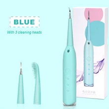 Бытовой портативный звуковой стоматологический очиститель может заменить головку зубной щетки, отбелить зубы, перезаряжаемое удаление зубных камней