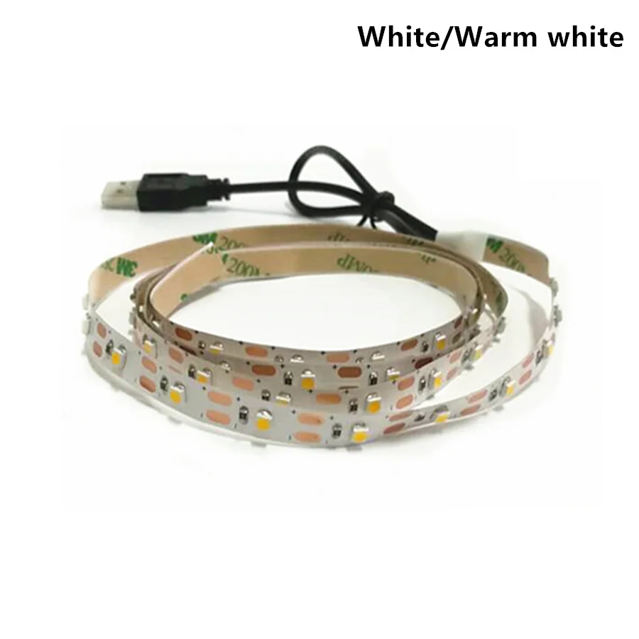 Светодиодная лента 5 в пост. Тока USB светильник 5050 3528/2835 SMD не водонепроницаемый RGB