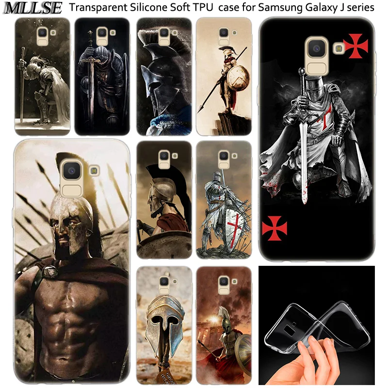 Силиконовый чехол Saiyaman Saga Spartan samurai для Samsung Galaxy J2Pro J4 J6 J8 2018 J3 J5 J7 2016 2017EU Prime CORE Plus