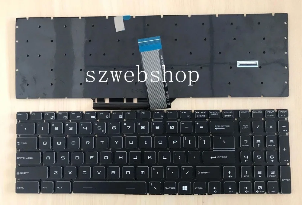 Новая клавиатура MSI 9Z.NEKBN.B1D для клавиатуры с разноцветной подсветкой и