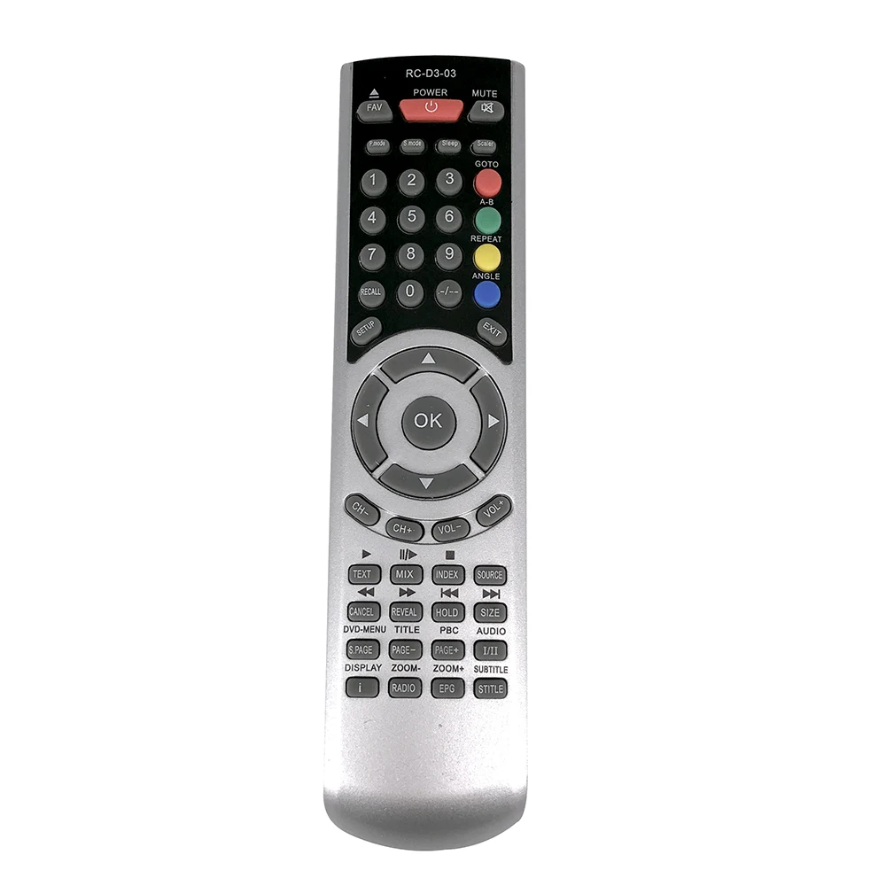 

New Replacement for TECHNIKA TV/DVD COMBI AKAI Remote control RC-D3-03 Fernbedienung