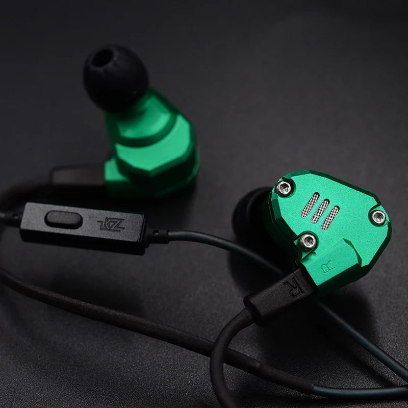 KZ ZS6 Metal Earphones 2DD+2BA Hybrid In Ear Earbuds HIFI Headset Detachable Bluetooth Upgrade Cable Eight Driver Headphones