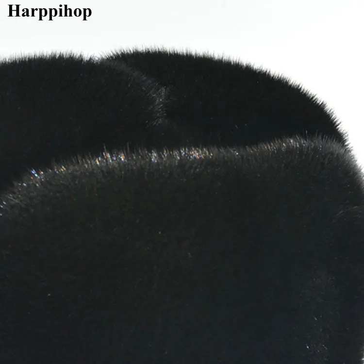 Autumn and winter mink fur casual the elderly mink hat fur hat lei feng hat for man mad bomber trapper hat