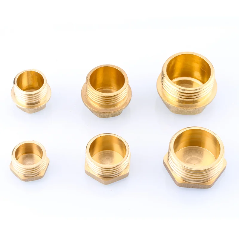 Высокое качество медная крышка трубы 1/8 &quot1/4&quot 3/8 &quot1/2&quot 3/4 &quotМужская резьба