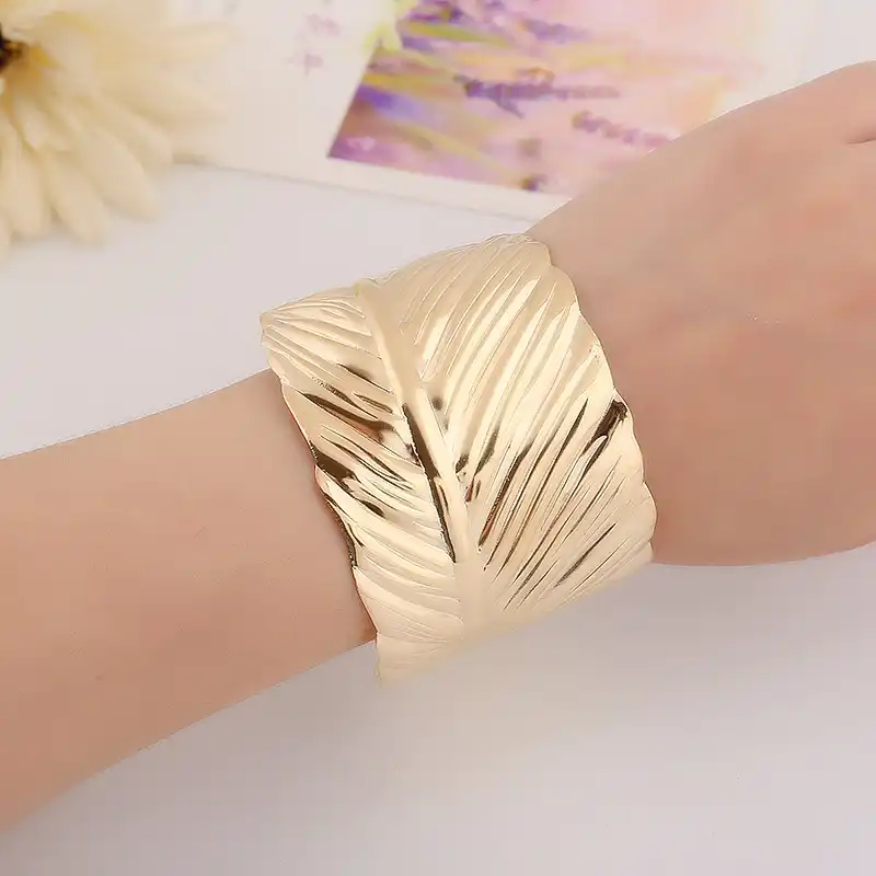 Moda Mujeres Cristal Flor Corona Brazalete Pulsera Oro Plata Joyas