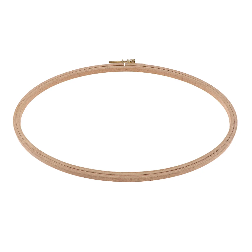 2pcs Oval Wooden Frame Hoop Circle Embroidery Set Round Machine Bamboo For Cross Stitch Hand DIY Household Craft Sewing 
