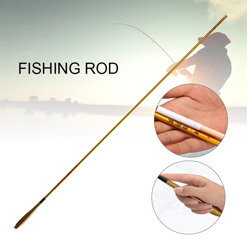 

Newly Hard FRP Fishing Rod Portable Ultralight Thin Fishing Pole for Stream Freshwater 19ing