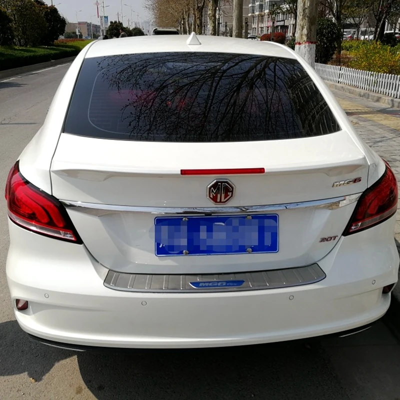 

For MG 6 MG6 2017 2018 Rear Trunk Spoiler High Quality ABS Material Primer Color Car Tail Wing Decoration