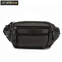 Модная качественная кожаная мужская сумка через плечо, дизайнерская Повседневная дорожная ячейка, чехол для телефона, сумка для путешествий, поясная мужская сумка-пояс 004b