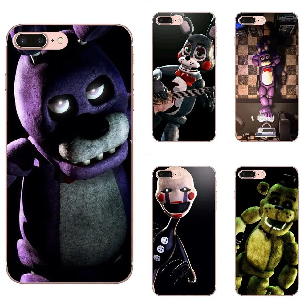 

For Huawei Nova 2 V20 Y3II Y5 Y5II Y6 Y6II Y7 Y9 G8 G9 GR3 GR5 GX8 Prime 2018 2019 Soft TPU Capa Sfm Fnaf Animatronics Black