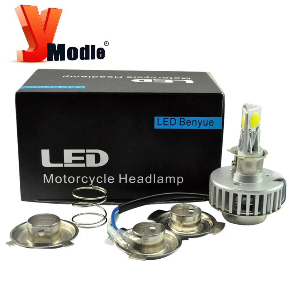 H4 H6 BA20D led motorcycle headlight bulb 636V 6000k 18W 2000LM