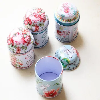 

Colorful Mini Tin Box Sealed Jar Packing Boxes Jewelry Candy Box Small Storage Boxes Cans Coin Earrings Headphones Gifts