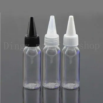 

30ml X 50 transparent empty plastic bottles PET with lid, Food material plastic containers for jar , cosmetics packaging
