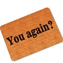 Hello коврик входной двери коврик для прихожей вы снова напечатаны Противоскользящие коврики для пола коврики прикольные пользовательские передние двери коврик ковер