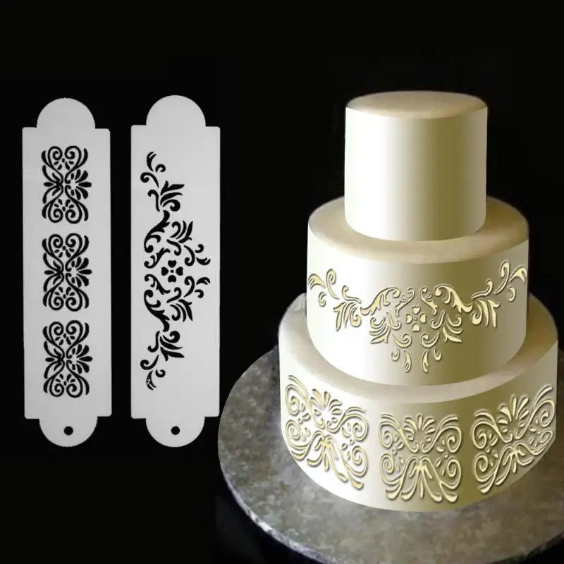 

Plastic Stencil Fondant Cake Mold Food-Grade Cookie Cutter Chocolate Foudant Cake Decoration Baking Bakeware Accessories