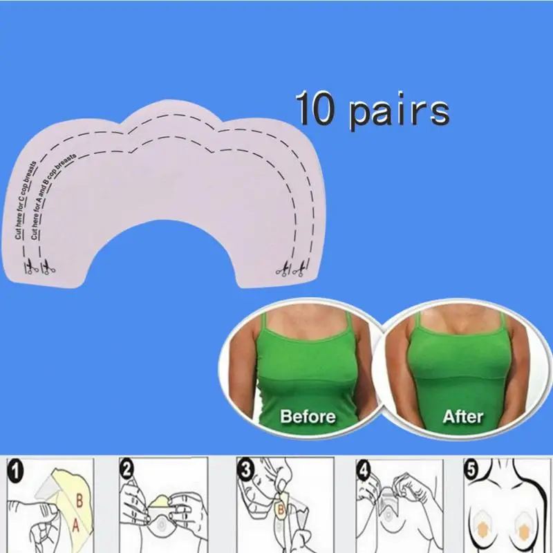 5 пар/упак. женское белье, мгновенный подъем груди, красивые наклейки на грудь, невидимый бюстгальтер, пуш-ап, наклейки на бюстгальтер