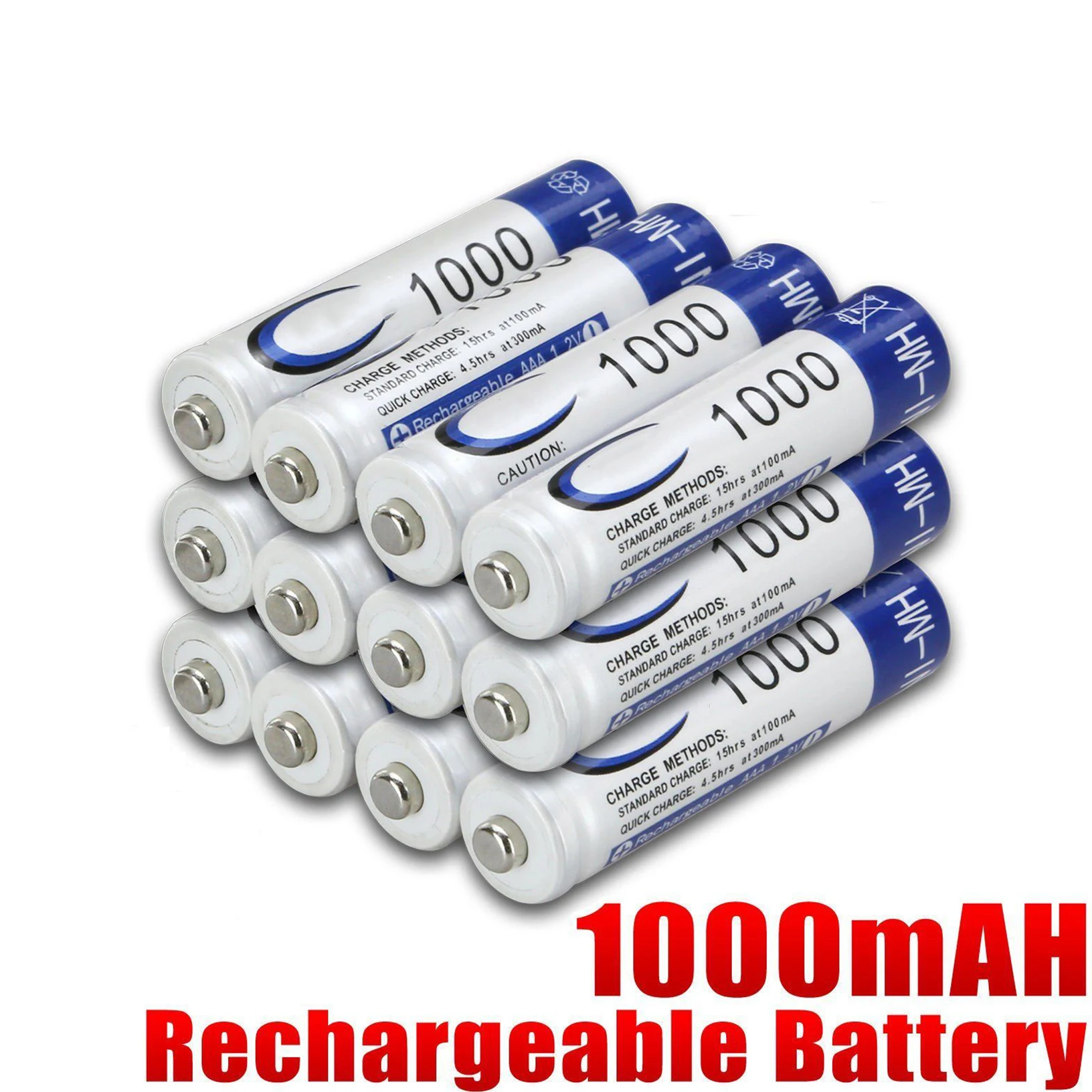 4-20 шт AAA 1,2 V 1000mAh Ni-MH аккумуляторные батареи аккумуляторные ячейки для игрушек