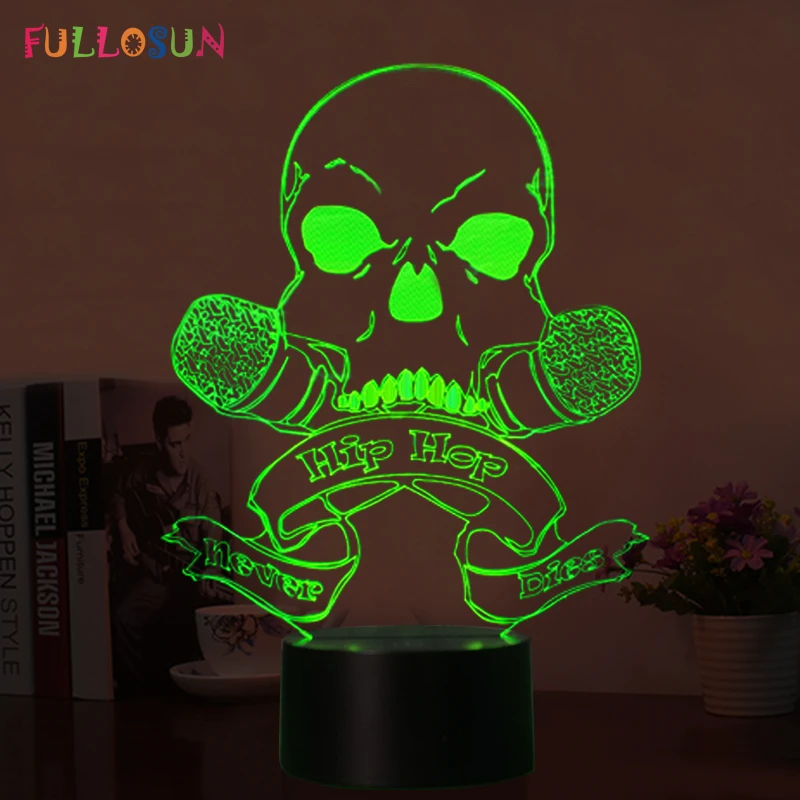 

RAP 3D Creative Lamp LED USB Table Lamp Novelty Gift Atmosphere 3D Lights as Home Decoration Lights