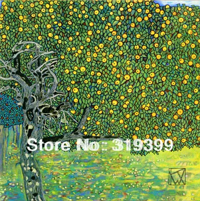 

Gustav Klimt Oil Painting reproduction on Linen Canvas,Golden Apple Tree,Free fast ship,Handmade,Museum Quality
