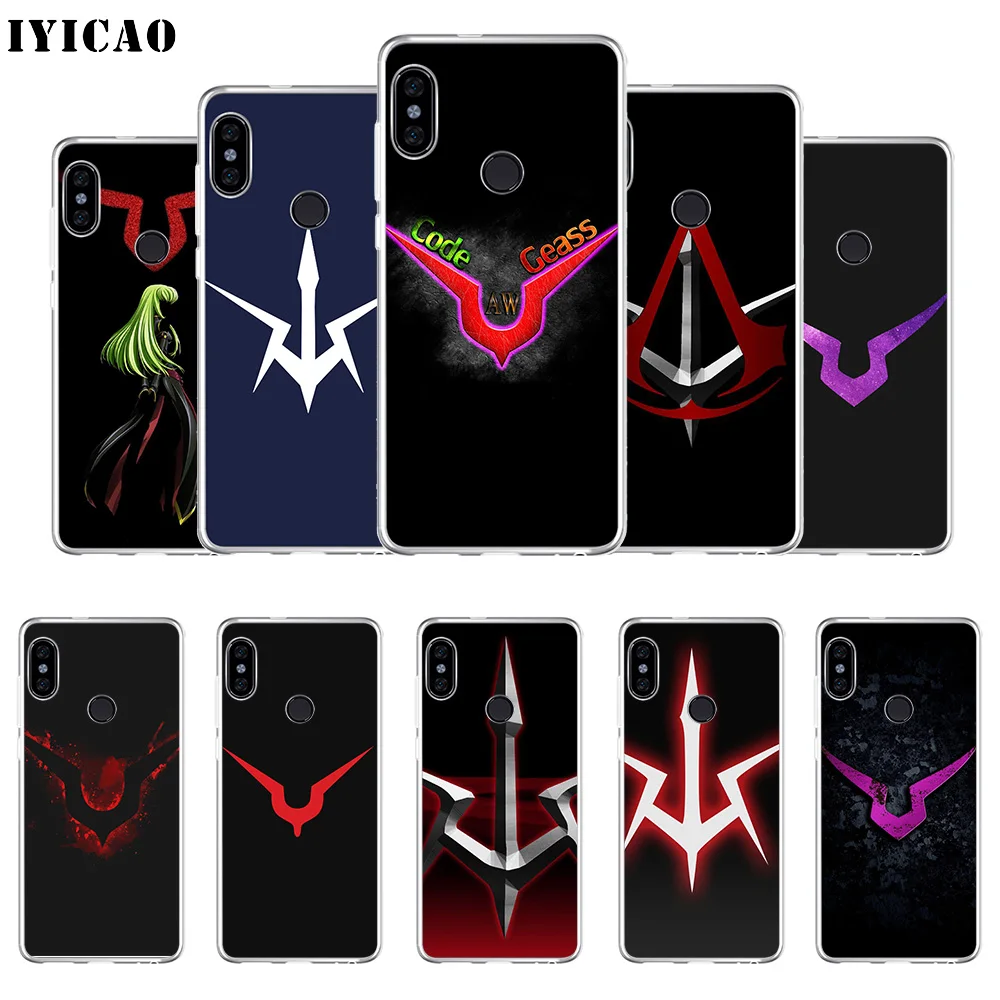 IYICAO код Geass логотип мягкий силиконовый чехол для телефона Xiaomi Redmi 4A 5A 6A Note 7 6 5 Pro Plus