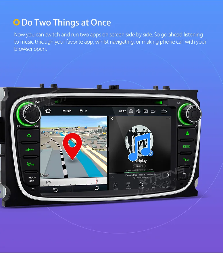 Clearance XTRONS 7" Android 8.0 Octa Core Car DVD Player Radio GPS USB Navigation for Ford Focus II Mondeo S-Max C-Max Galaxy II Kuga 2011 9