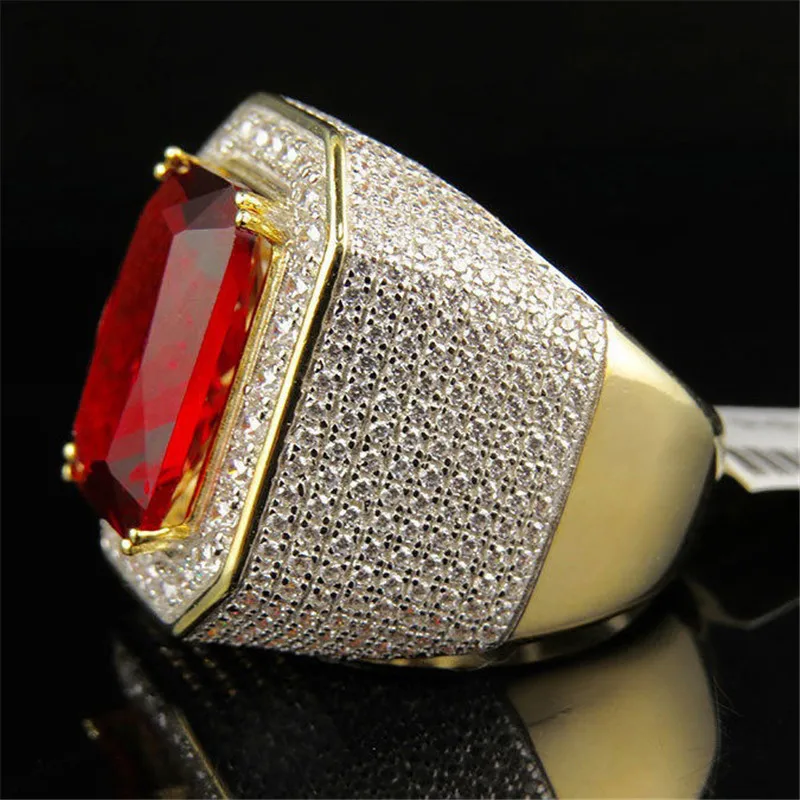 BOAKO CZ камень мужские кольца хип хоп Iced Out Свадебные кольца классические мужские ювелирные изделия золотые обручальные кольца женское кольцо anillo hombre