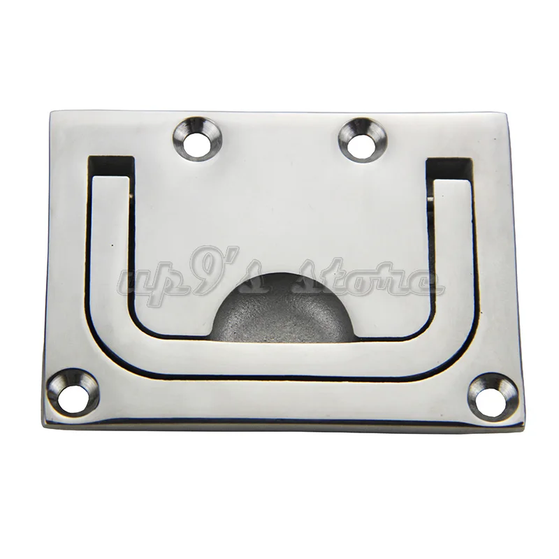 2PCS Marine Grade Stainless Steel Boat Locker Lift Pull Ring Handle