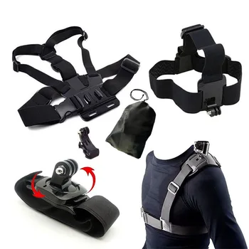 

Straps Accessories Set for Gopro hero 7 Kit Mount for Go pro 6 5 4 Session for Xiaomi Yi SJCAM SJ4000 EKEN H9 Action Camera
