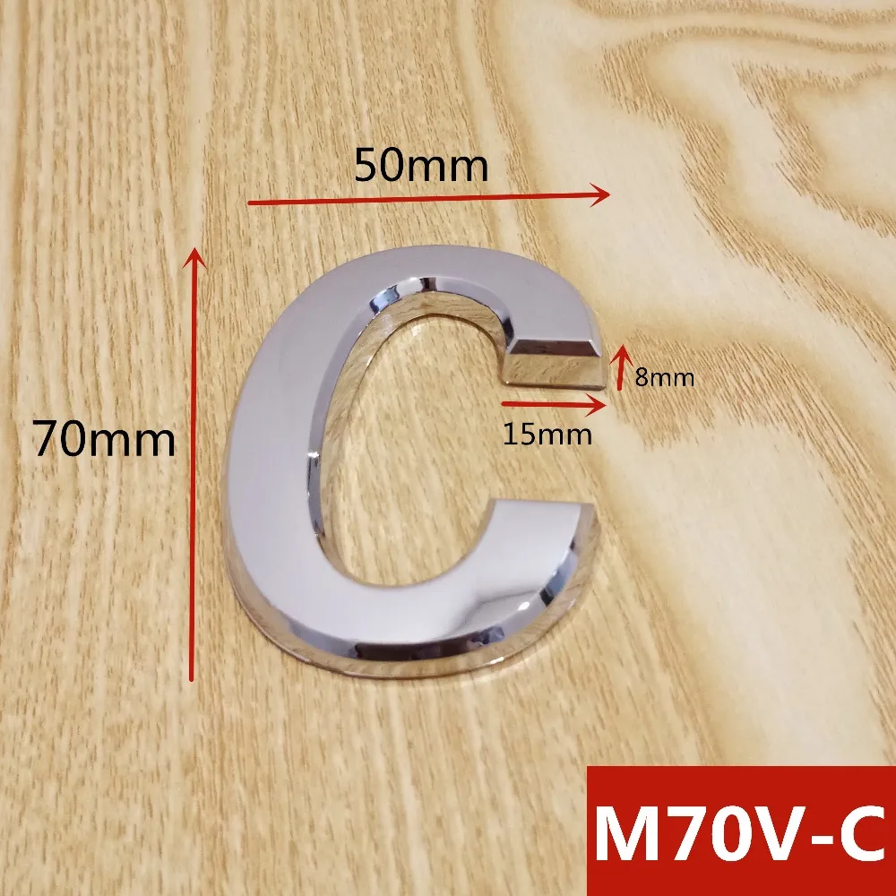 M70V亮银70mm塑料门牌=选项C