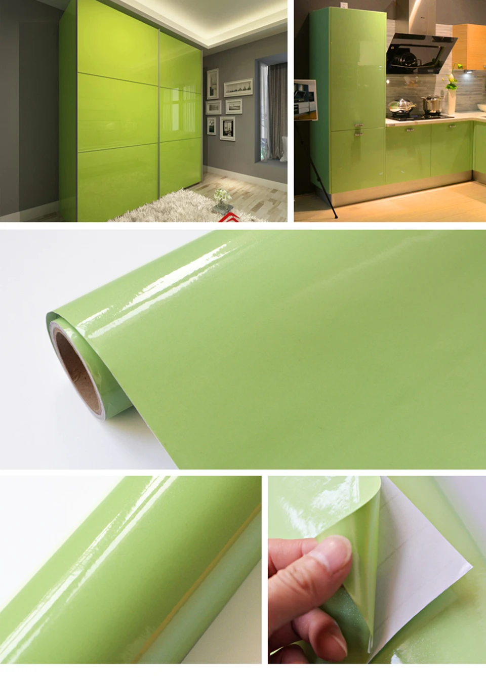 1 м длина водонепроницаемые наклейки на стену ПВХ мрамор/дерево/чистый цвет обои для ремонта мебели наклейка DIY Декор комнаты пленка