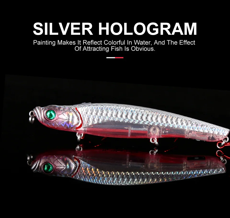 Kingdom Fishing Lures 58mm 8g, 22g Watery Beast Pencil Floating And Slow Sinking New Interesting Functional Design Baits (8)
