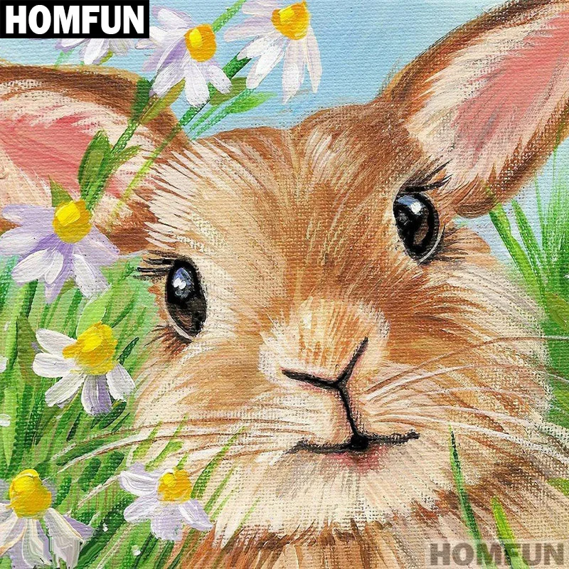 UK Butterflys Rabbit Full Drill 5D Diamond Painting Embroidery Cross Stitch QW