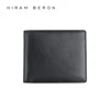 Hiram Beron Leather Wallet Men RFID Blocking Customized Holder Cow Leather Wallet Credit Card Genuine Wallet Men Gift 3